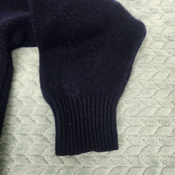 Vintage Benetton Shetland Wool Geometric Chunky Pullover Sweater Sz Medium Large - Picture 6 of 9